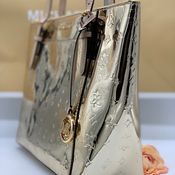 MICHAEL KORS CIARA LG TZ TOTE PALE GOLD 35H9GC6T3Z - Picture 4 of 16